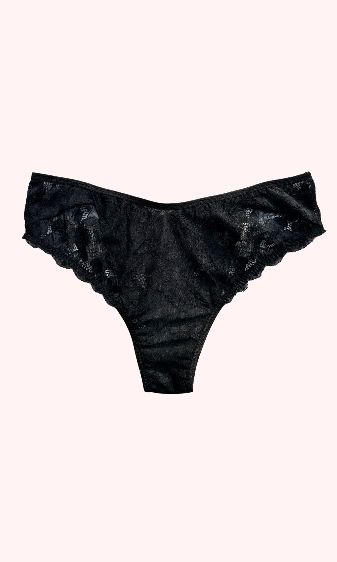 Vintage Lace Cut-Out Thong
