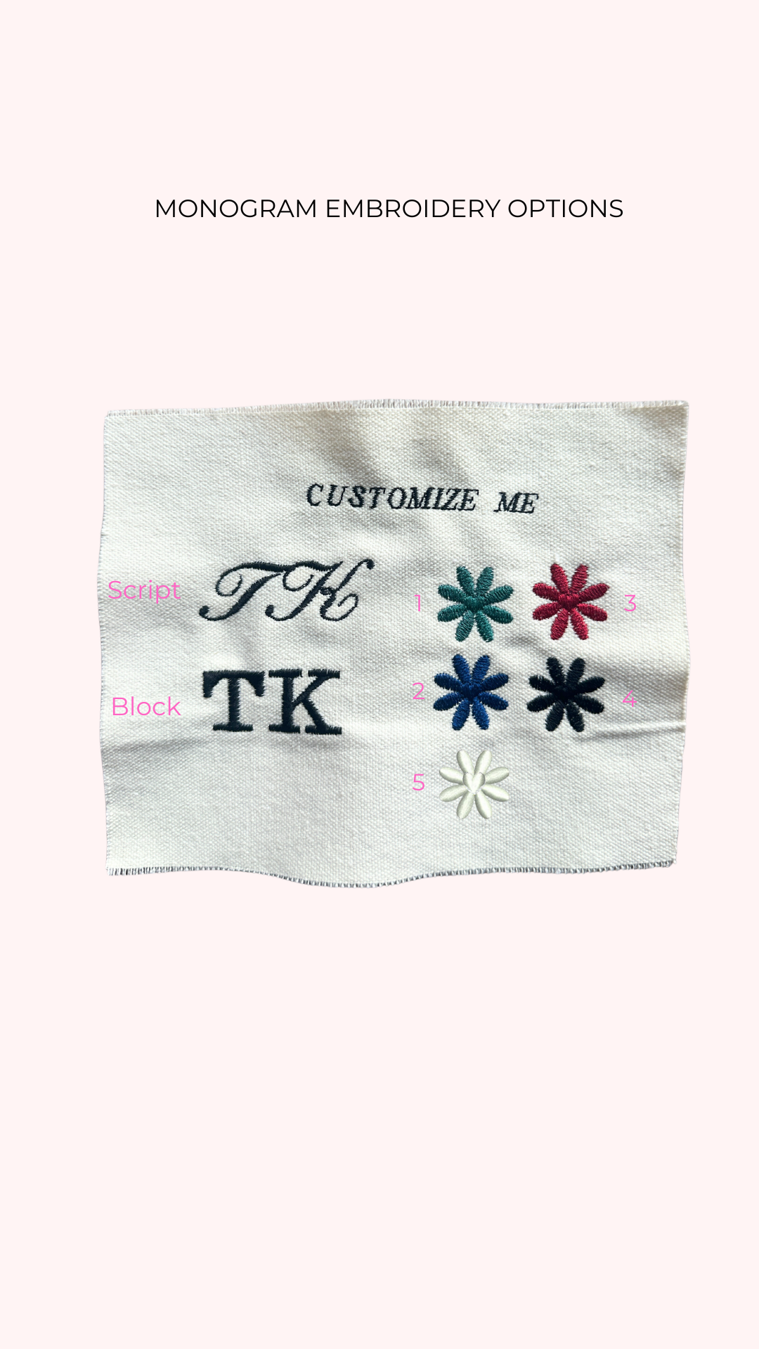 Embroidered Monogram