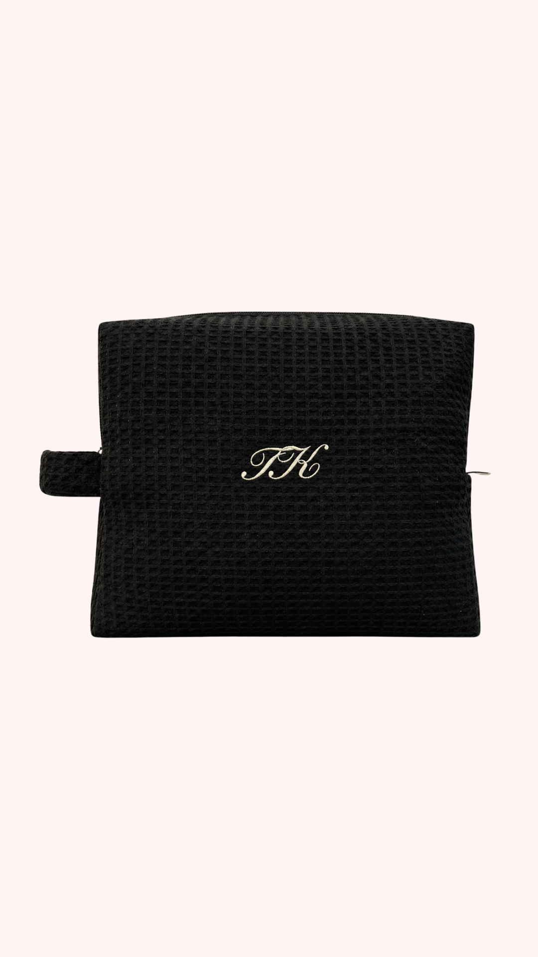 The Monogram Waffle Pouch