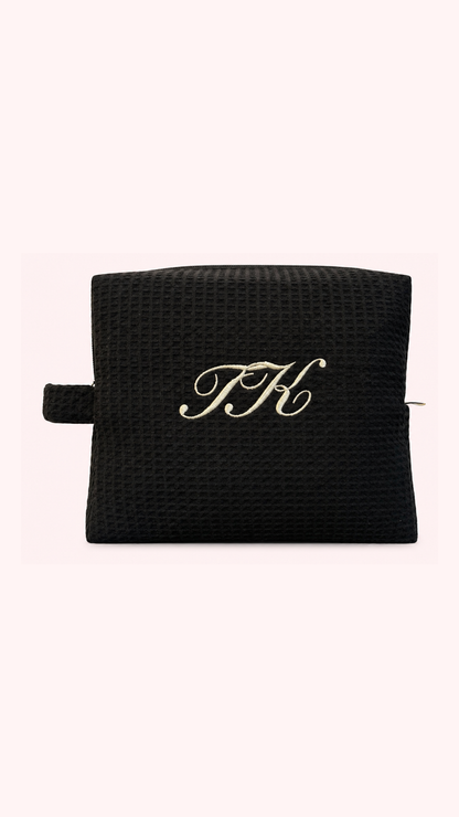 The Monogram Waffle Pouch